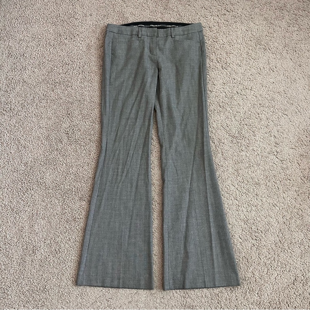 Express Design Studio Gray Wool Blend Bootcut Trouser Womens 8